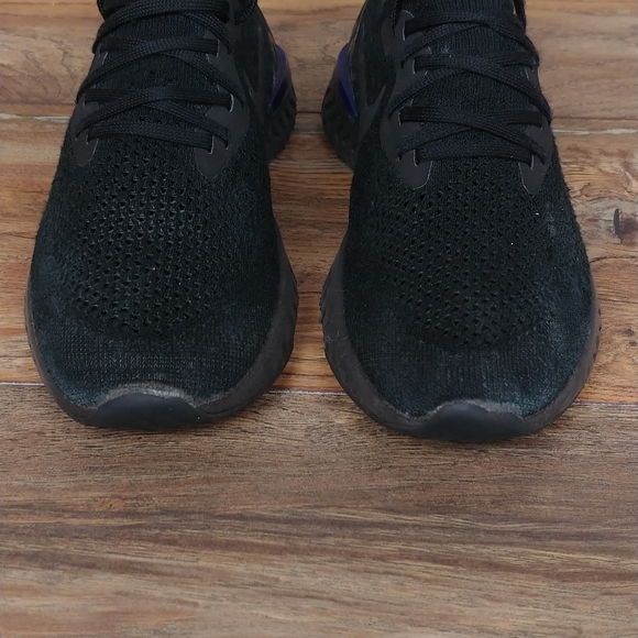 Nike Epic React Flyknit Black Racer Blue - Picture 7 of 13